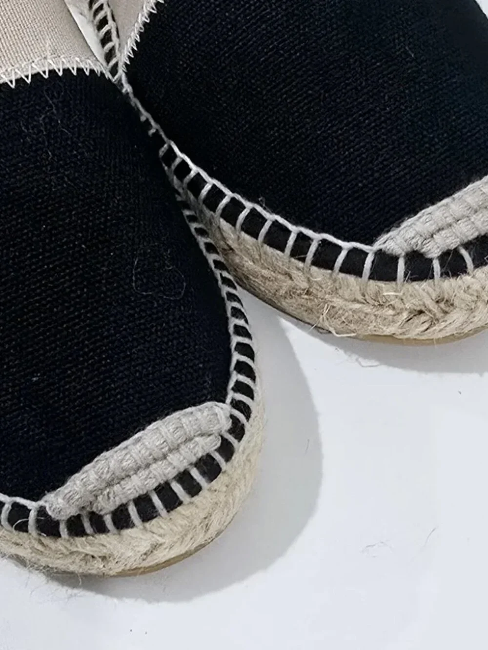 New! Viscata Ventosa Black Flat Espadrille